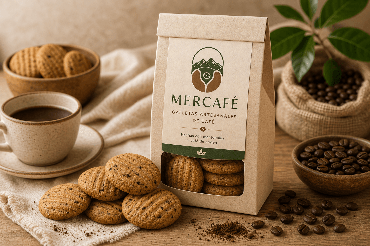 Galletas artesanales de café